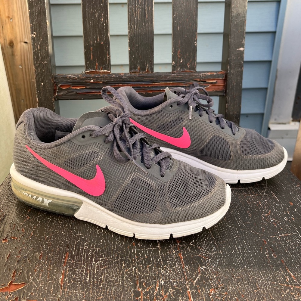 Charcoal Pink White Womens Nike sneakers Air Max